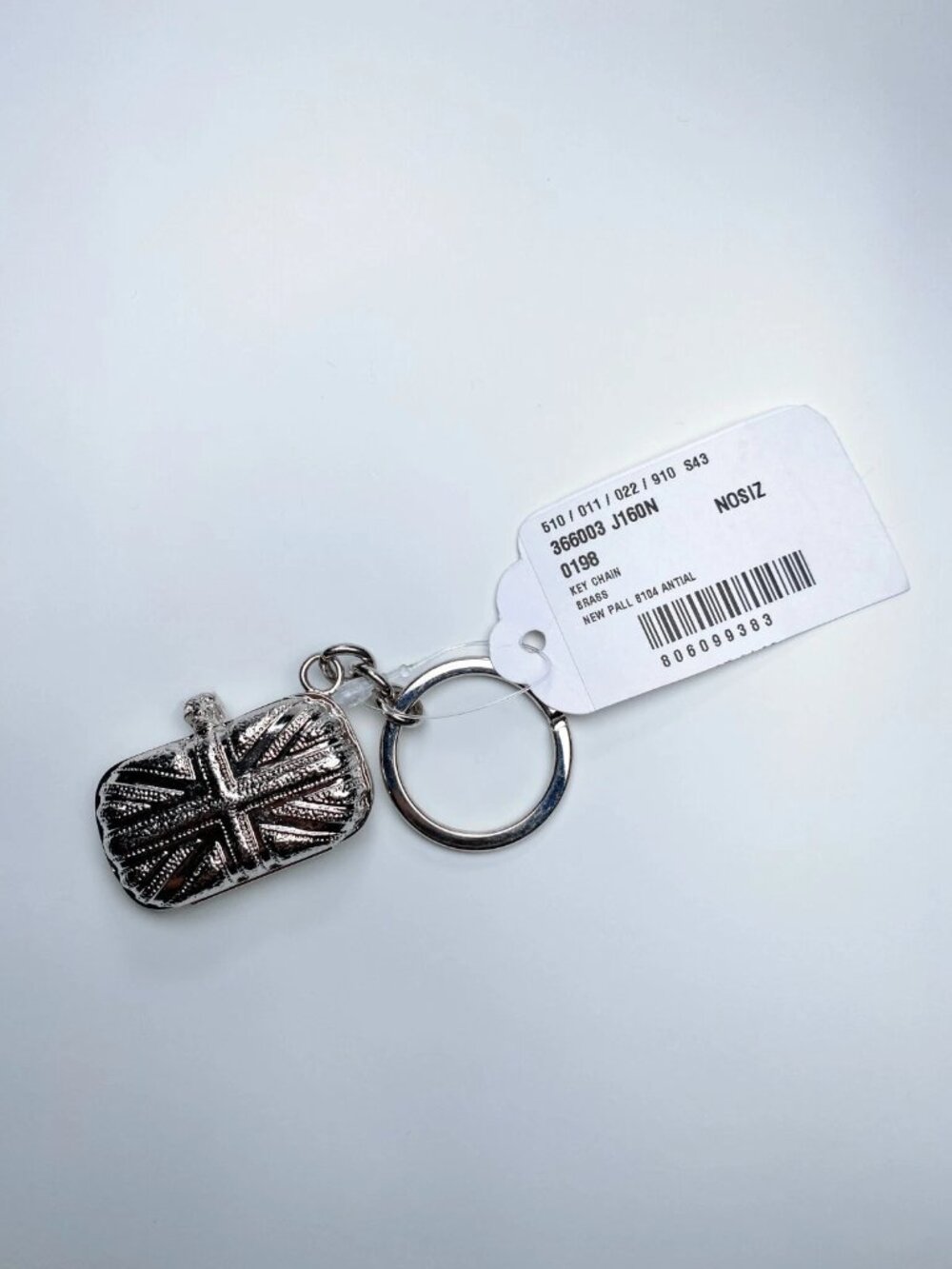 Alexander McQueen Mini Union Jack Clutch Keychain NWT